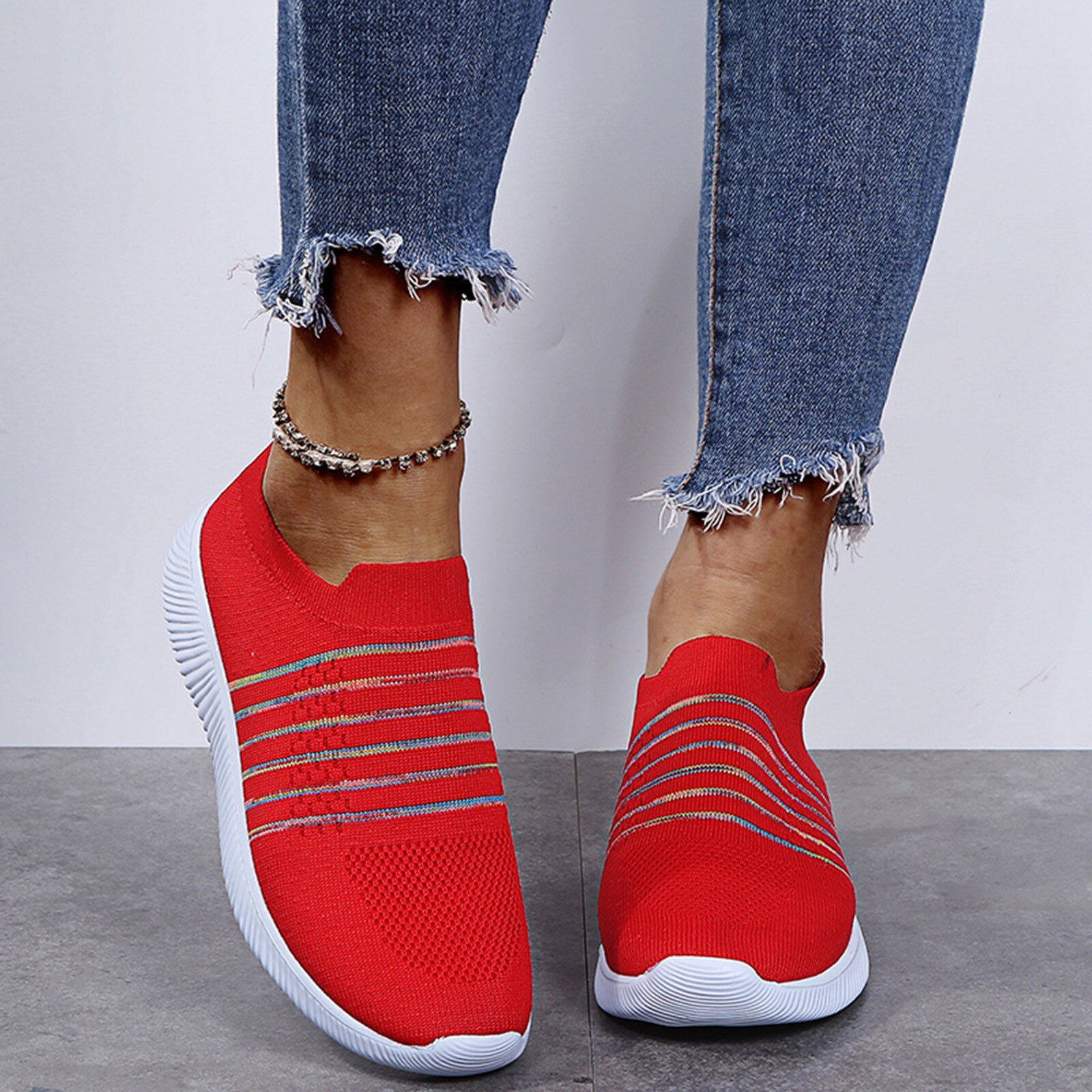 Licht Soft Sport Schoenen Vrouwen Mesh Ademend Tennis Schoenen Vrouwelijke Stabiliteit Tennis Sneakers Trainers Goedkope #3