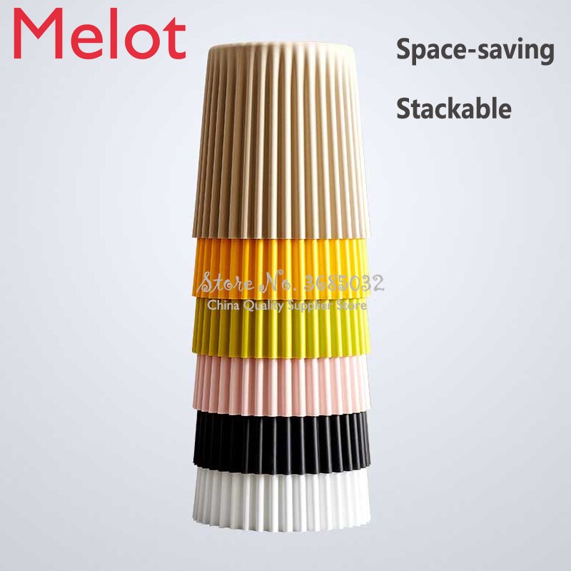 Cheap Nordic Plastic Coffee Table for Living Room Side Table Bedside Ottoman Small Round Table Ins Stool Home Decor