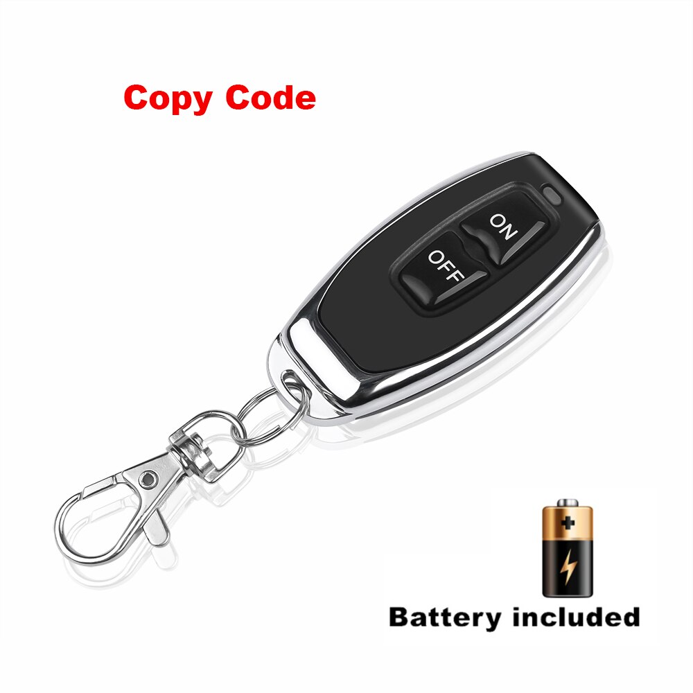 kebidu 433Mhz RF Remote Control Copy 2 Buttons Cloning Duplicator for Distance Learning Electric Garage Door Controller: ONOFF Copy