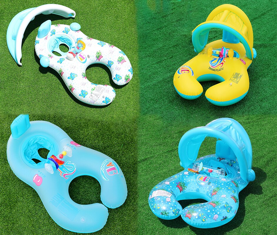 Ouder-kind Cirkel Moeder-Kind Dubbele Zwemmen Ring Baby Zwemmen Ring Babysitting Ring Drijvende Rng Reddingsboei Onderarm ring