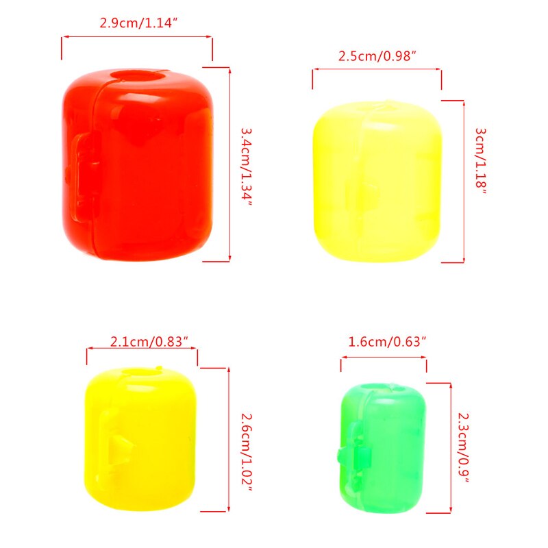 10 Pcs Hout Garnalen Haak Hoed Cover Inktvis Haak Box Bescherm Visgerei Garnalen 124F