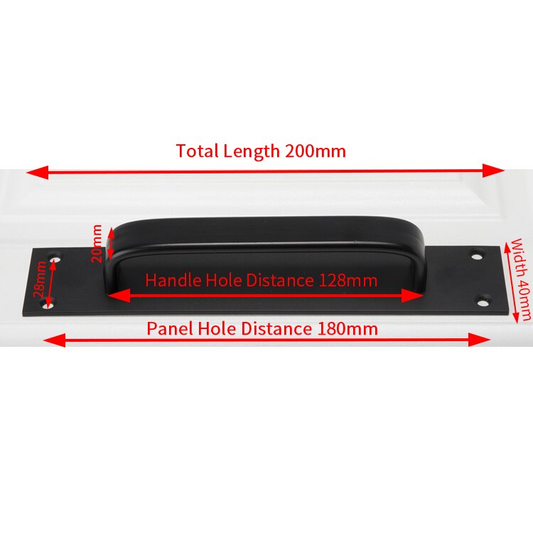 Manija de puerta de aleación de aluminio mate JD, manija de puerta negra, Simple, moderna, europea: 5702Black