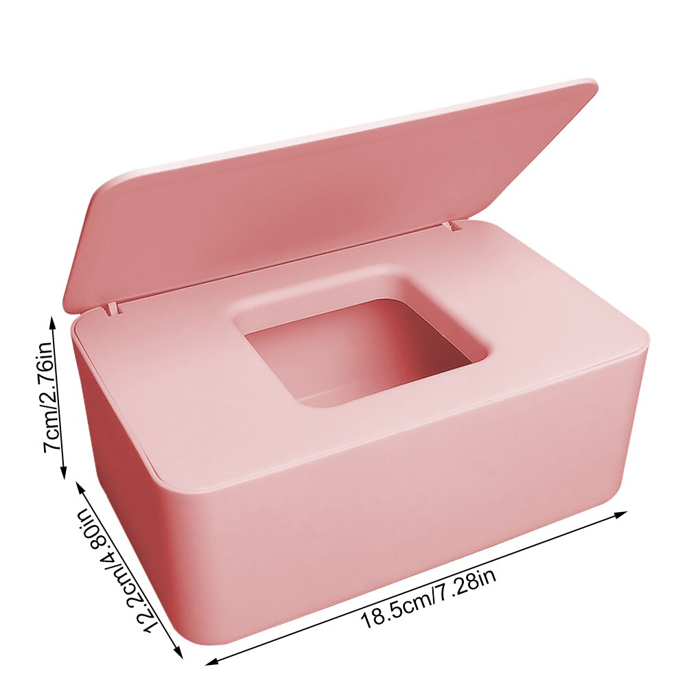 Baby tissues doos met deksel papier dispenser container servetten opbergdoos antislip tissues houder, zwart: 03