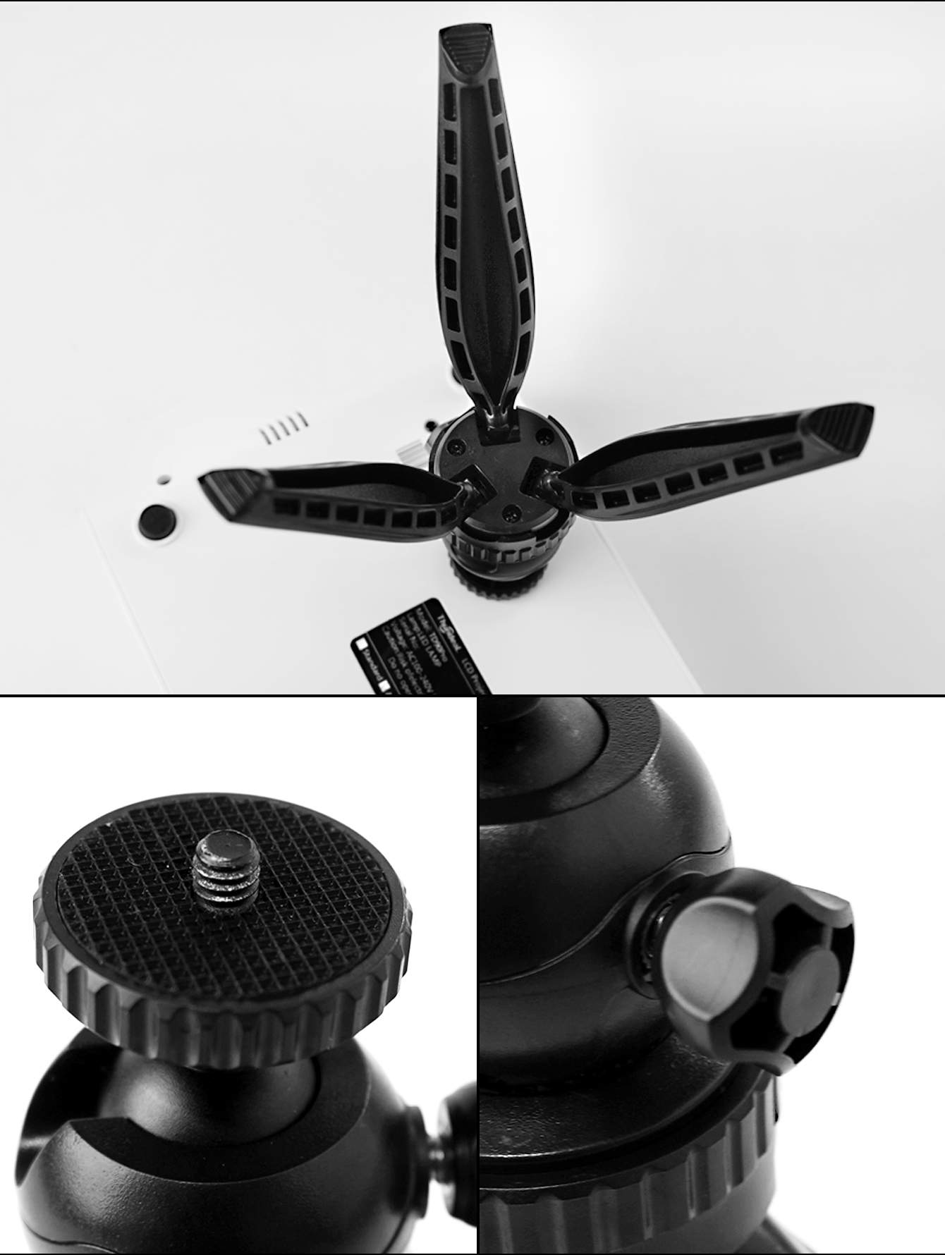 TD90 TD91 Projector Bracket Mini Tabletop Tripod 1/4" Mount Screw Portable YG300 P62 W18 DLP Projector Desk Tripod Holder Stand