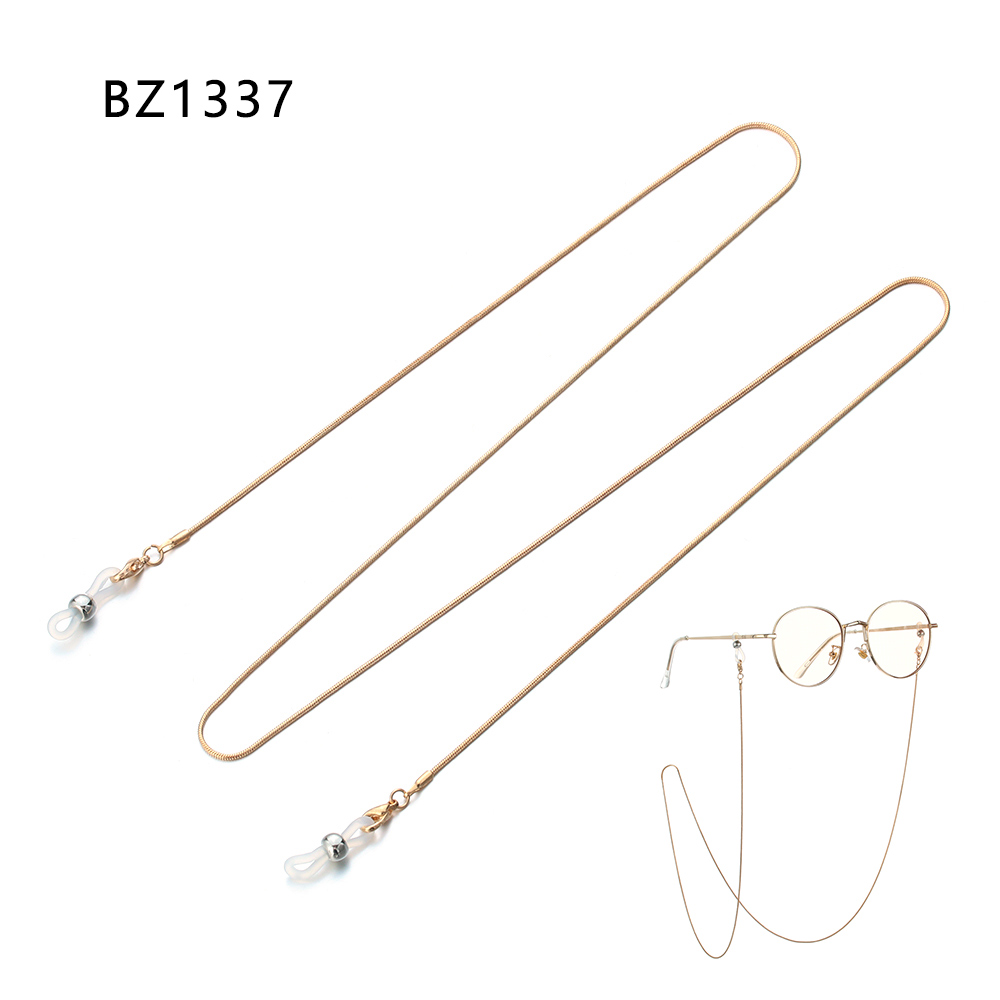 Porte-lunettes en métal antidérapant 1 pièce | Collier porte-lunettes de soleil, lunettes de lecture, lanière lunettes cordons support pour lunettes: BZ1337