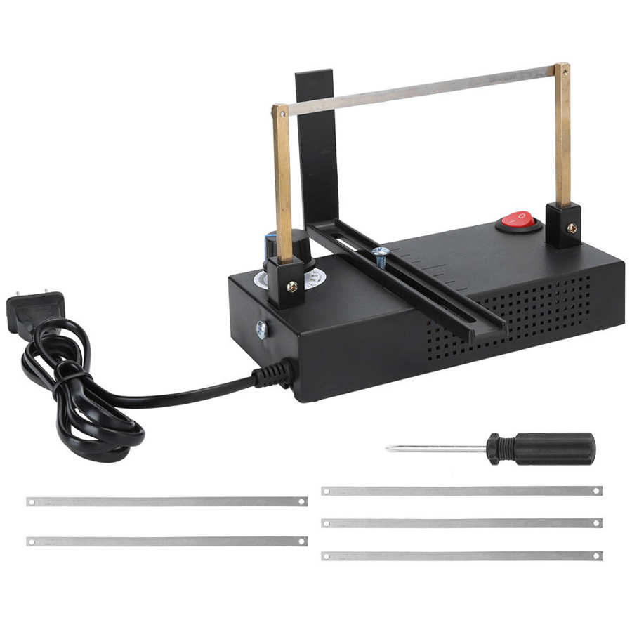Mini Cutting Machine Manual Electric Heating Cutter for Ribbon Lace Braided Belts 220V Satin Cutting Machine: Default Title
