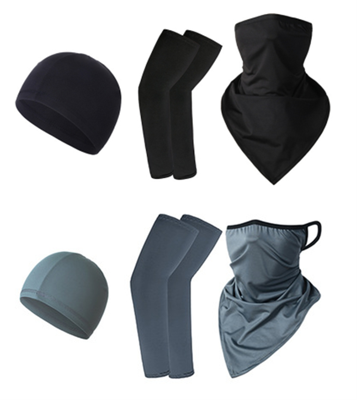 3PCS Sun Protection Outdoor Sports Riding Cap Scarf Sleeve Set Multiway Bandana Men Women Climbing Hiking Fishing Headscarf