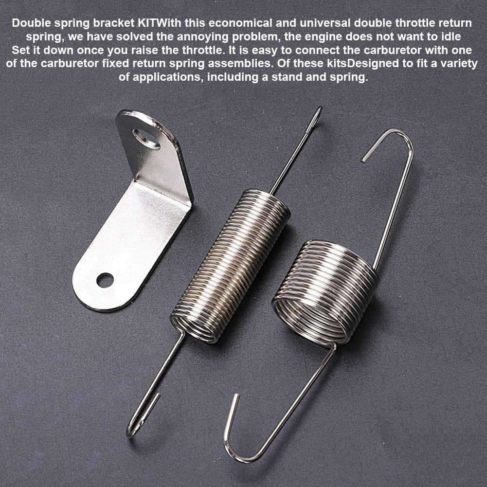 Chrome Throttle Terugkeer Lente Beugel Metalen Dual Springs Auto en Motor Accessoires Gereedschap voor Chevy voor Ford
