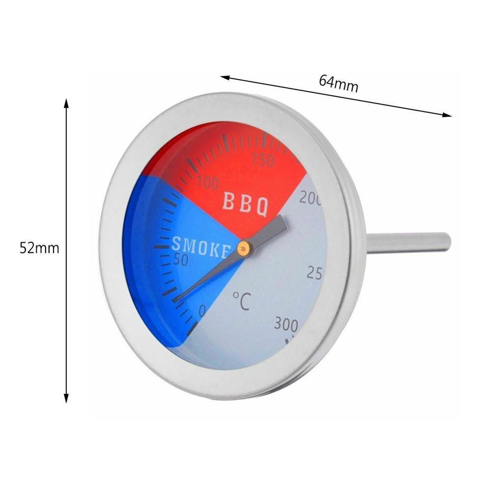 300 Degrees Celsius Thermometer BBQ Smoke Grill Oven Camp Outdoor Tool Temperature Gauge