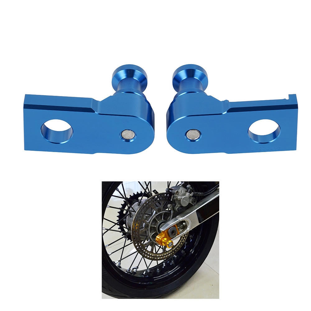 YIEBA M8 Motorfiets Achterbrug Sliders, Achter Stand Achterbrug Spoel Sliders voor GSXR 125 250 300 600 750 1000 1100 (Zwart