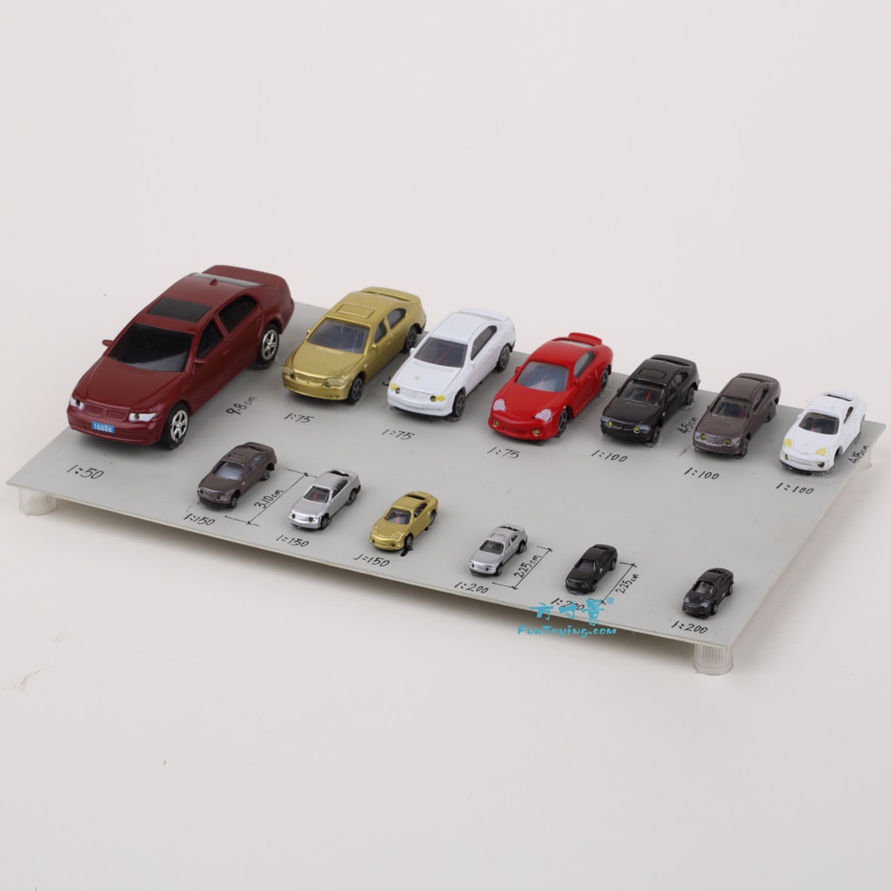 5Pcs Plastic model cars/Railway/Railroad/Train Landscape Railway Layout Scenery Dioramas Diy Hobby Accessories