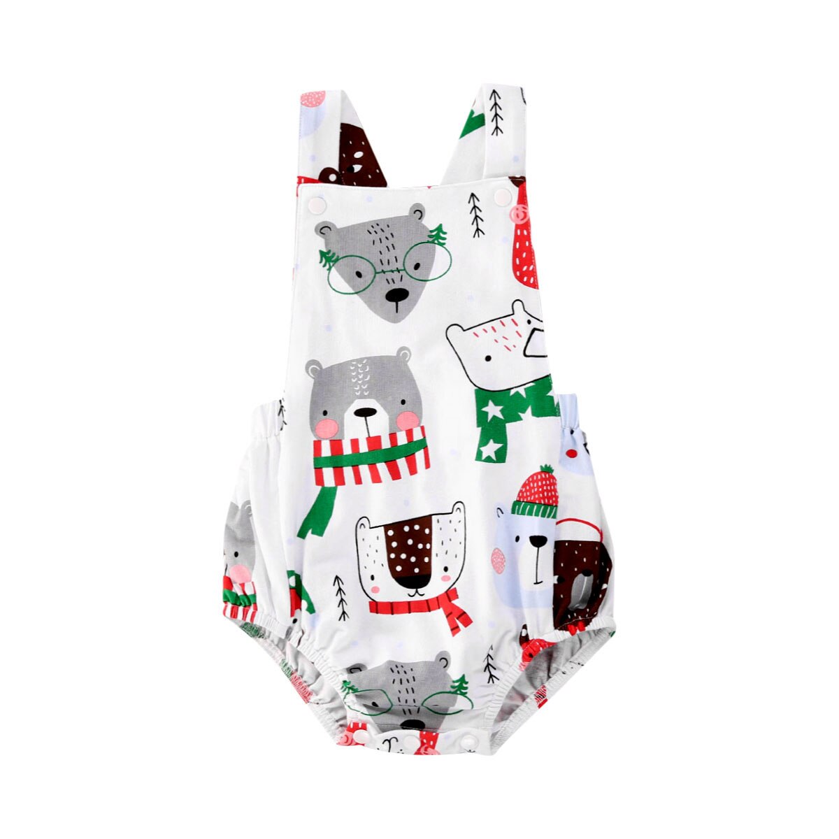 0-24m babybodys sommer neugeborenen babykleidung jungen mädchen tierdruck ärmelloser träger Overall süßer babybody: B / 3m