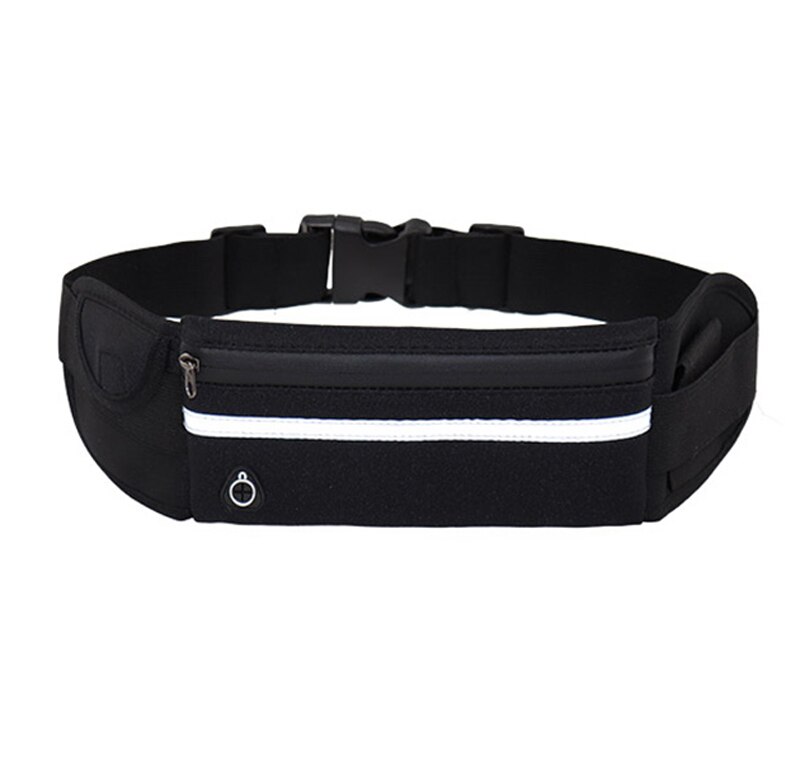 Waist Pack Sport Fanny Pack for Women Men Mini Portable Convenient USB Waterproof Phone Belt Bag Fanny Pack Men for Outdoor Run: Black