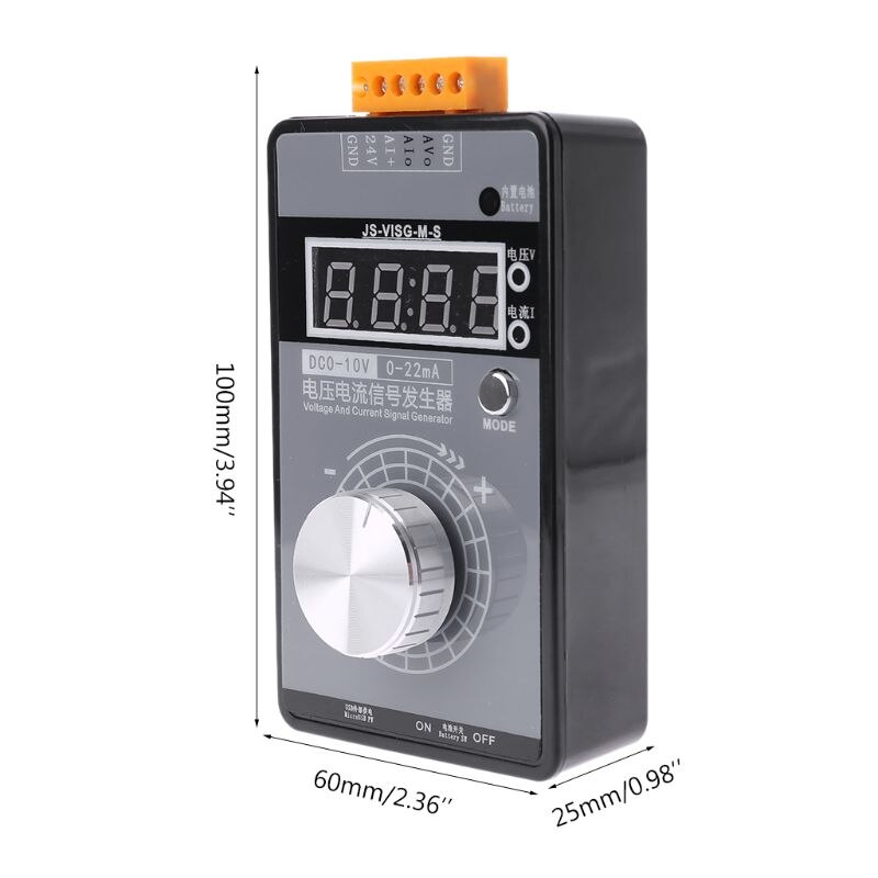 Analog 0-5v 0-10v 4-20ma signalgenerator med genopladeligt batterilomme justerbar spændingsstrømsimulator  lb01g kalibrator