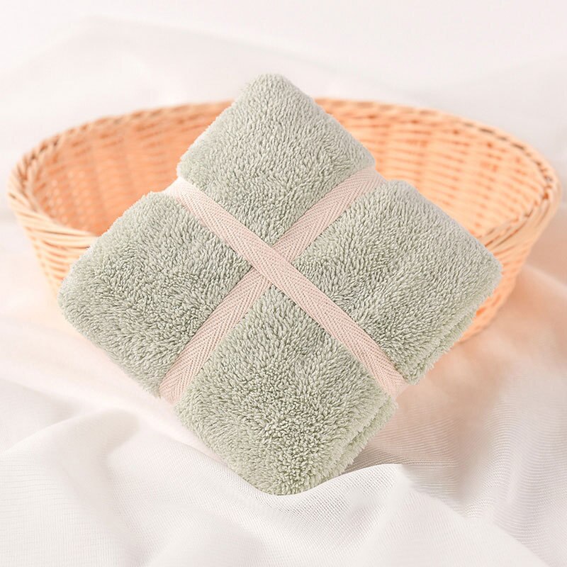 Giantex Mikrofaser Gesicht Handtuch Super Saugfähigen Schlecht Handtücher Für Erwachsene 34x75cm toallas Serviette recznik handdoeken: Grün