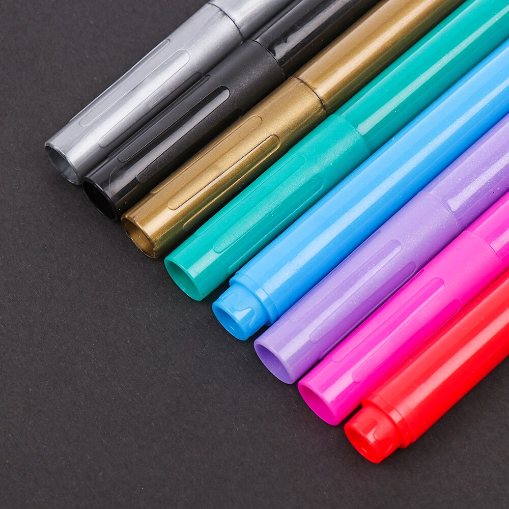 Stylos en verre métallique Non toxique, marqueurs à vin pour événements de mariage, bricolage vin votre tasse ou de bouteille en verre peint à la main 1 pièces