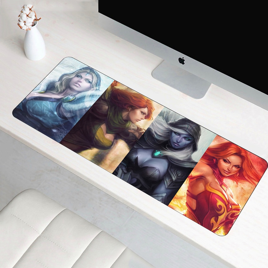 SIANCS de 70x30cm Dota 2 grandes alfombrilla de ratón de goma XL velocidad Gamer Gaming Mousepad ordenador portátil Lockedge de alfombrilla de ratón teclado Pad