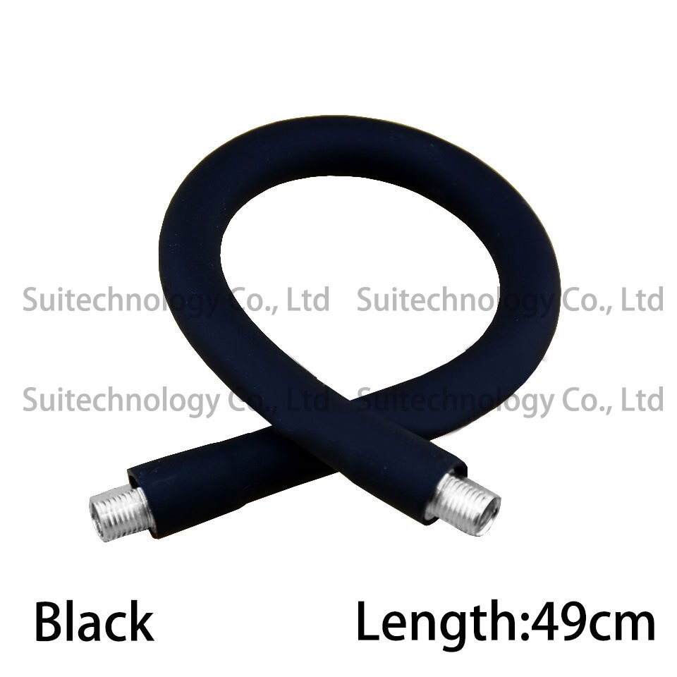 Diameter 10mm LED zwanenhals siliconen metalen slang Balck Wit Oranje beweegbare slang led flexibele houder lamp M10 + M10 serpentine buis