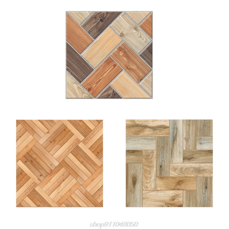 20pcs Imitation Wood Grain Tile Floor Wall Stickers DIY Self Adhesive Kitchen Bathroom Home Decoration A01 21
