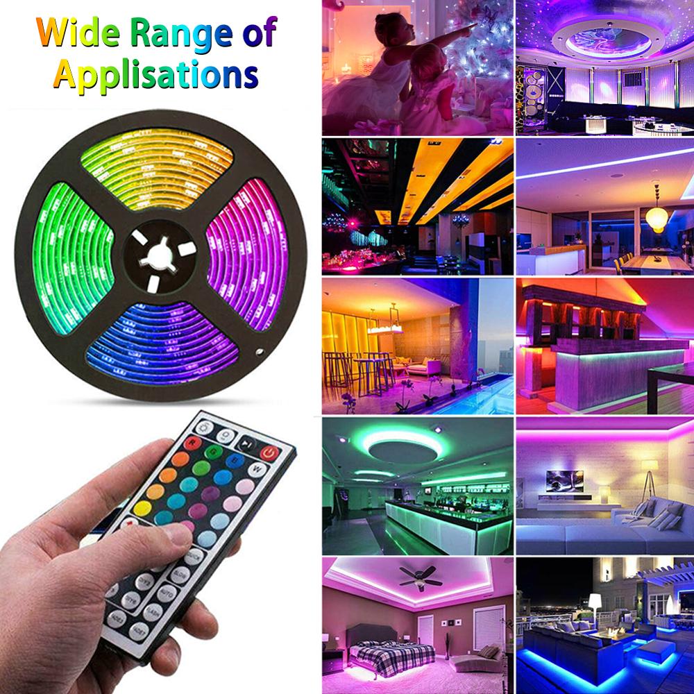 WiFi LED Strip Lights Wireless LED Light Strips 16.4ft/5M SMD 5050 Smart APP Phone Controlled LED RGB Tape Lights Waterproof R