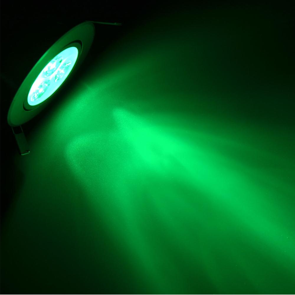 8 farben 6W LED Einbau Decke Downlight Ultra Helle Lampe AC 220V 110V mit Fahrer Unten Licht scheinwerfer für Heimat Hotel Dekor: Grün / Schwarz