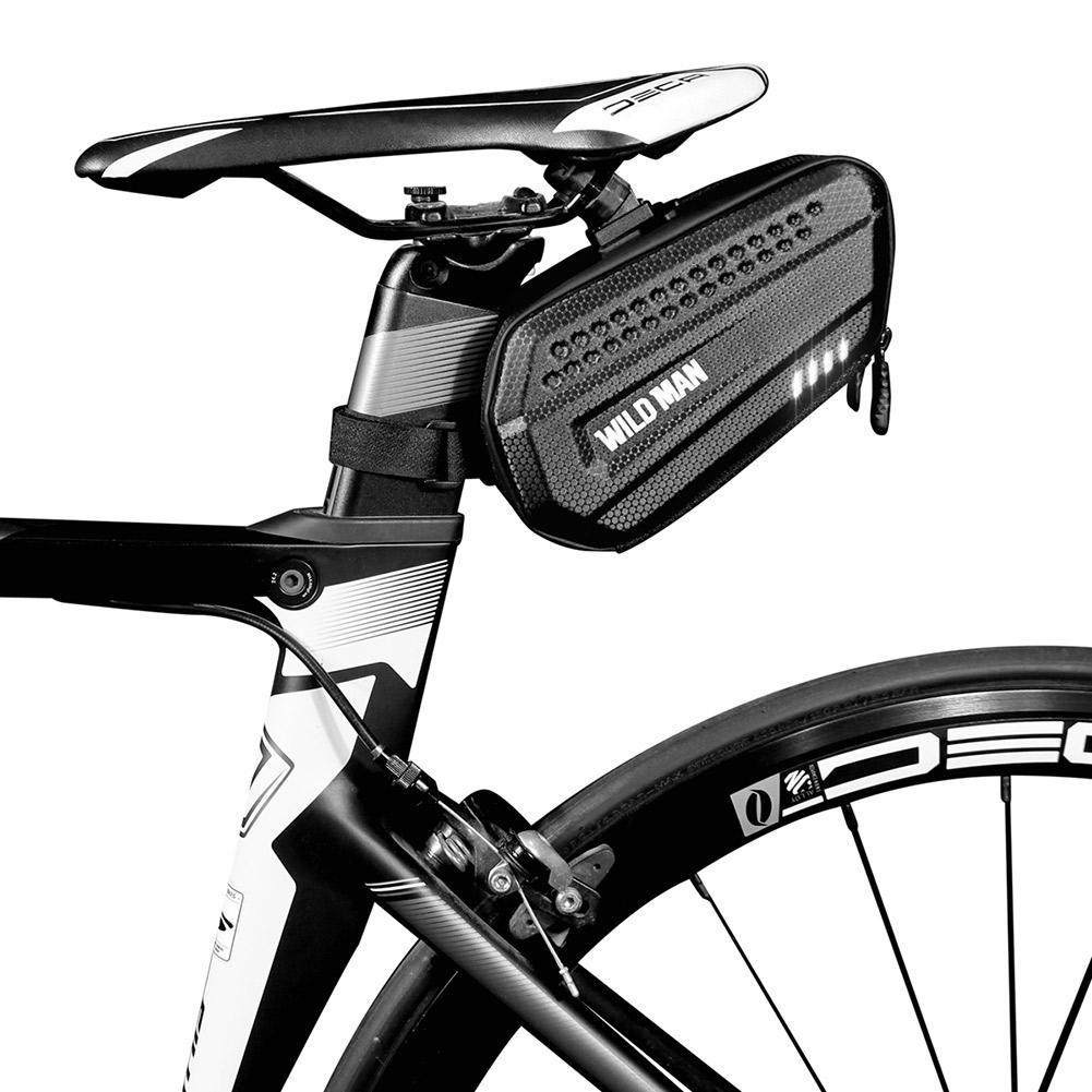Vild mand mtb cykel mobiltelefon taske cykel reflekterende sadel bag værktøjstasker cykel sæde hale hårde tasker cykel sadelpind hård taske