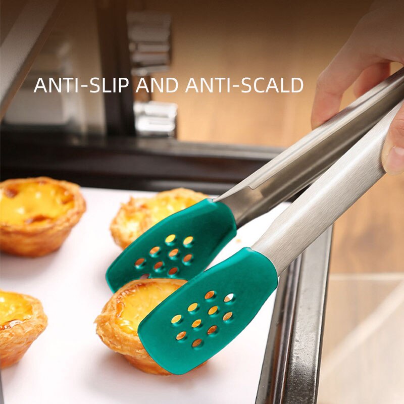 AIRBELL silicone kitchen tongs clip food gadgets accessories utensils bbq tools cooking tongue barbecue meat Clamp Salad Grill