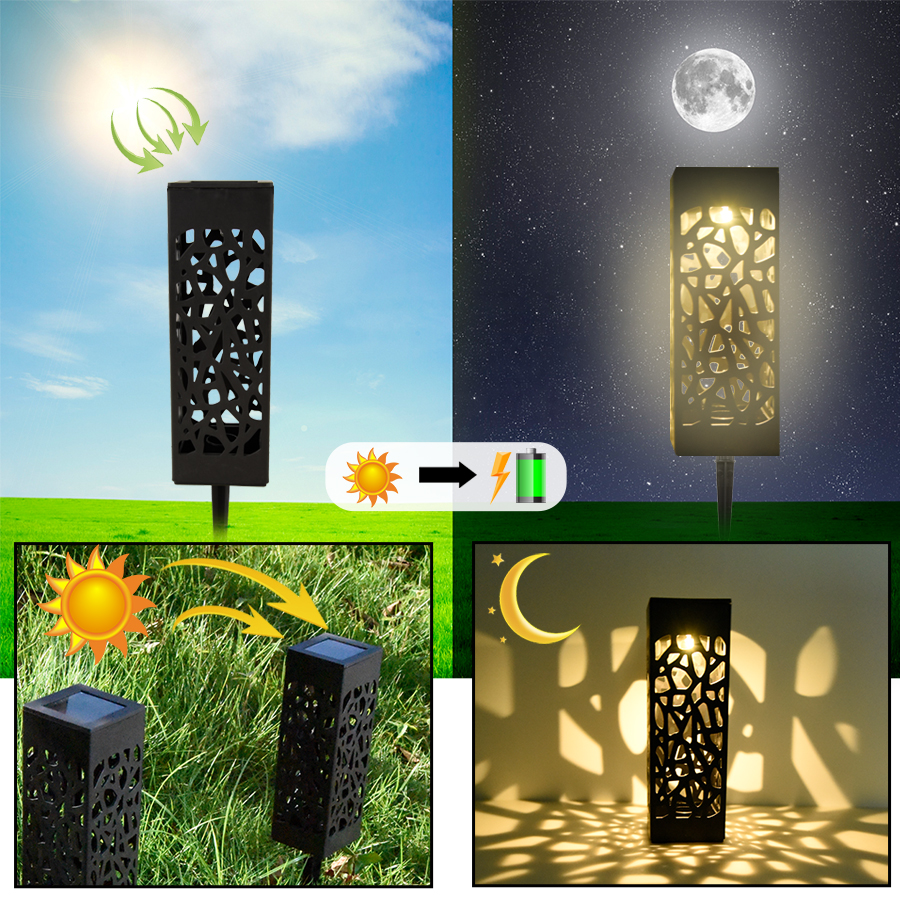 Led Solar Gazon Verlichting Buiten Solar Tuin Decoratie Lamp Waterdicht Voor Tuin Landschap Patio Loopbrug Verlichting