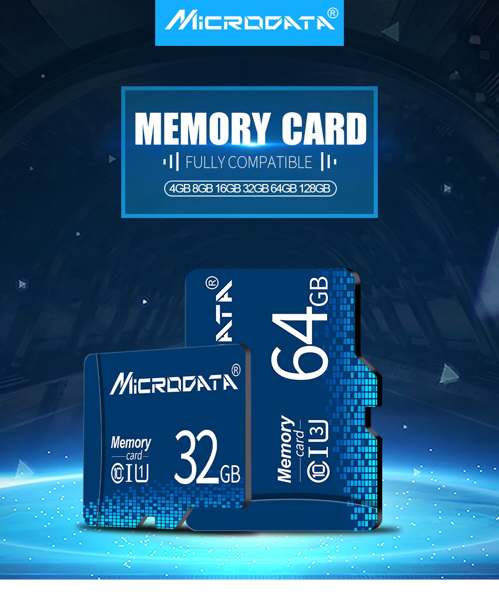 Hoge Snelheid Micro Sd-kaart 4Gb 8Gb 16Gb 32Gb 64Gb Geheugenkaart Microsd C10 Tf card 128Gb Cartao De Memoria Voor Telefoon Camera