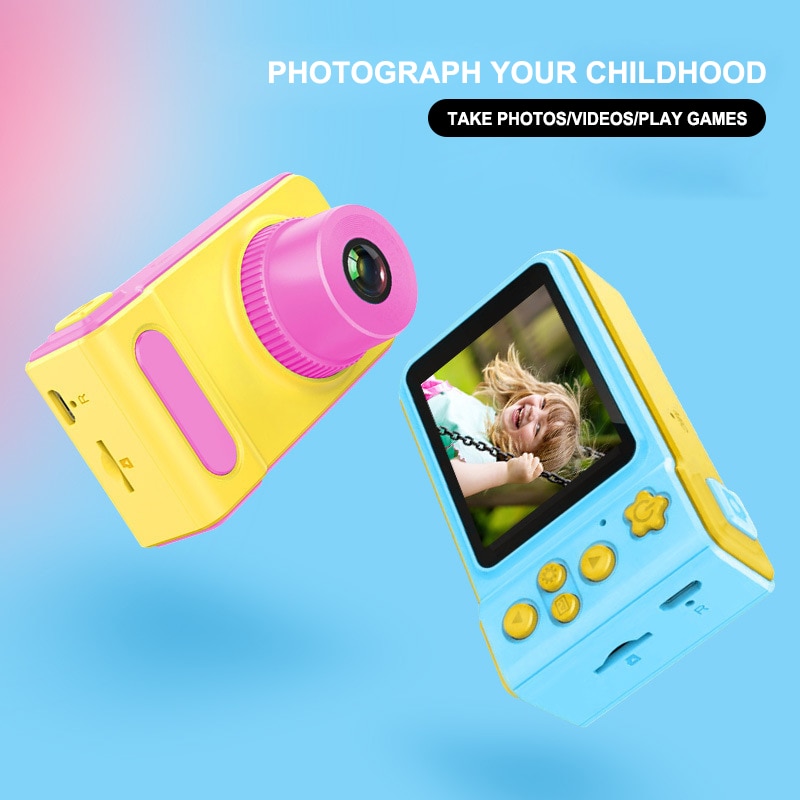 Kinderen Digitale Camera Mini Schattige Camera Kleine SLR Motion Camera Speelgoed Cartoon Game Photo Voor Kinderen