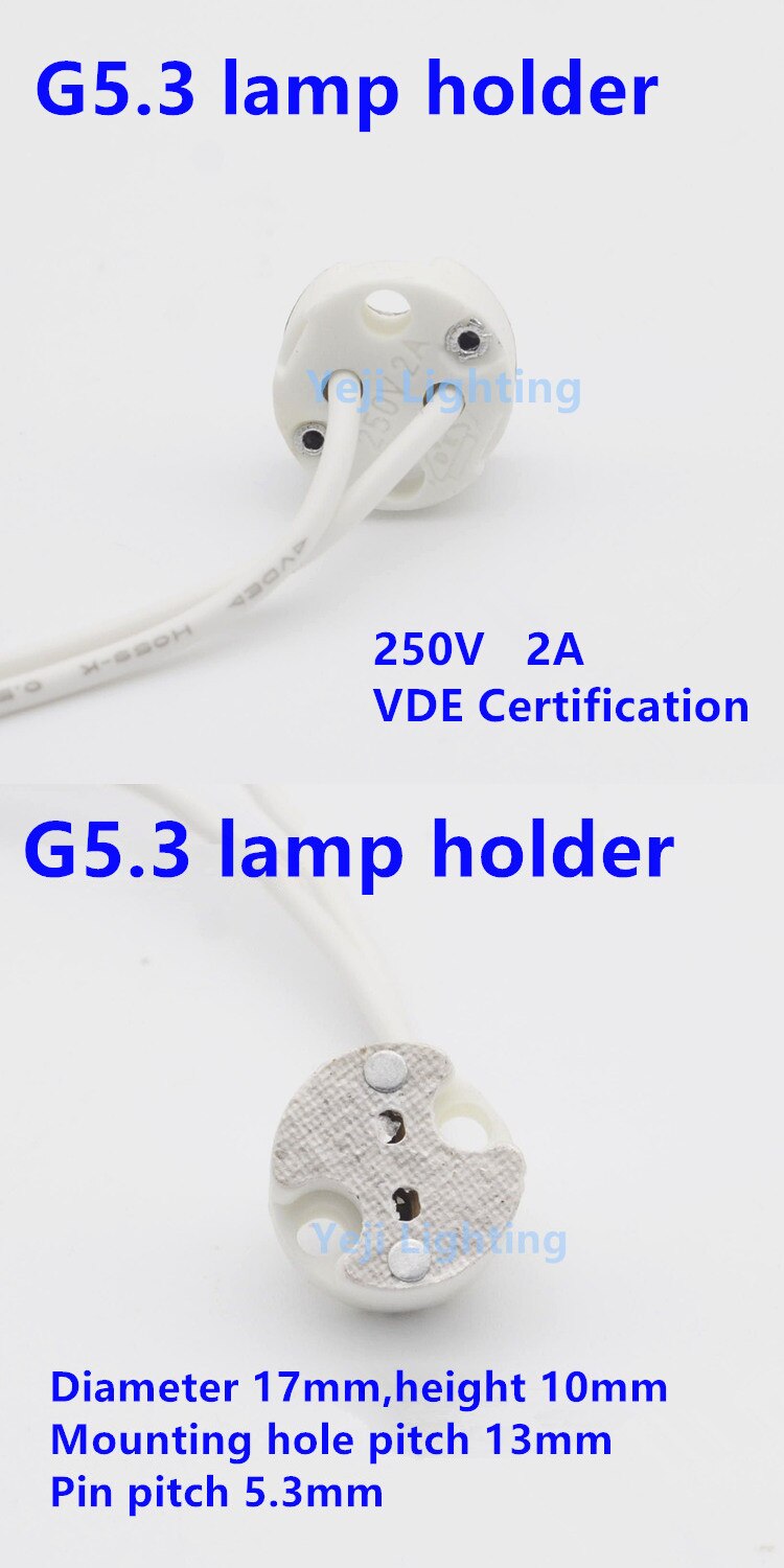 G4 keramische lamphouder G5.3/G9/GU10 lamphouders Pin type lamphouders verlichting accessoires