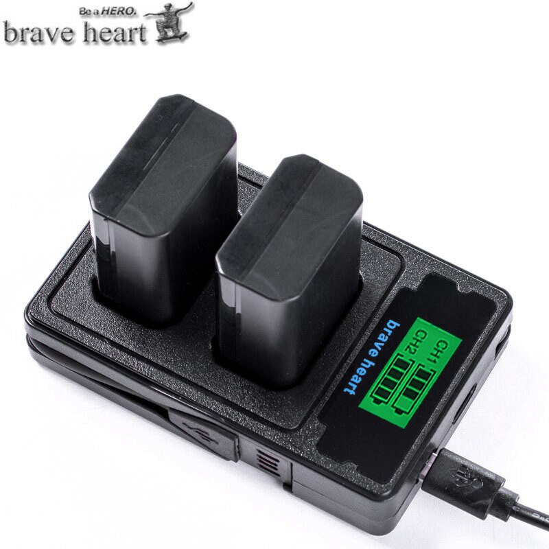 4Pcs 2000mAh NP-FW50 NP FW50 Battery + LED USB Dual Charger for Sony Alpha a6500 a6300 a7 7R a7R a7R II a7II NEX-3 NEX-3N NEX-5