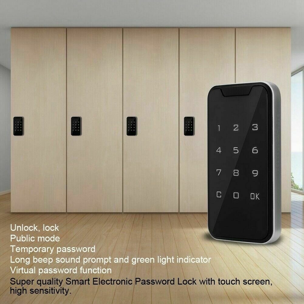 Door Protection Code Drawers Wardrobes Digital Smart Password Lock Electronic Safety Keypad TouchScreen Cabinet Anti Theft