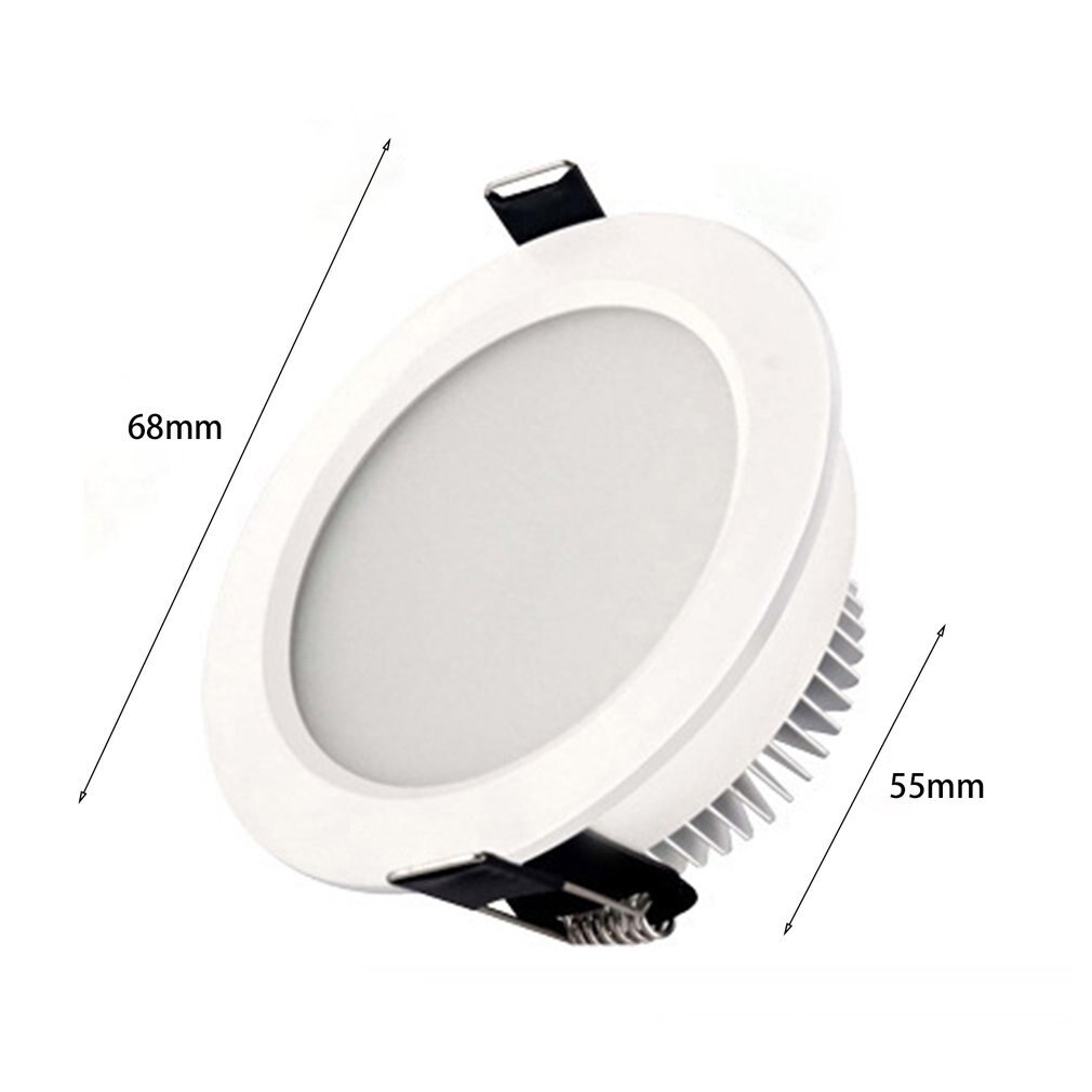 2-Inch 3W Super Heldere Led Plafondlamp Inbouw Home Verlichting Lamp Woonkamer Decoratie Lamp Met goede Warmteafvoer