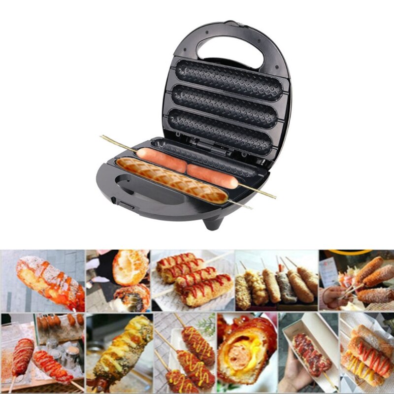 Máquina para hacer gofres para perros calientes, máquina de gofre en palo, H55A