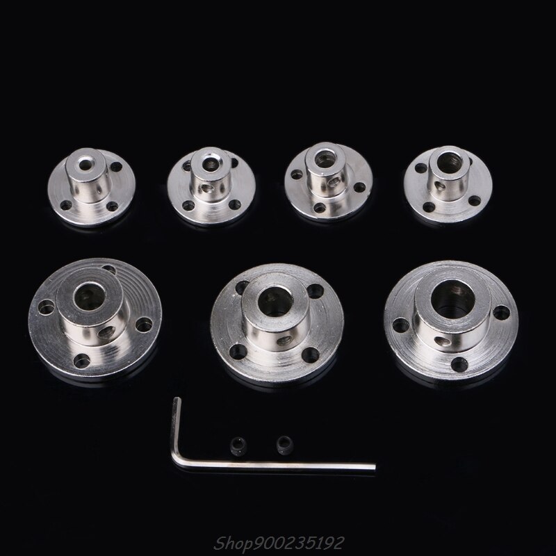 Stiv flangekobling motorstyreakselkoblingsmotorstik 3/4/5/6/7/8/10mm jy22 20