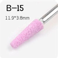 White 1 Pc Silicon Carbide Nail Drill Bits Flexible Polisher Manicure Machine Nail Accessories Electric Nail File Pedicure Tool: G-C-B15