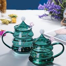 400mi/500mi pyrex stjerne ønsker kopp kopp juletre kopp enkeltlag dobbeltlag kopp kontor merke kaffekopp
