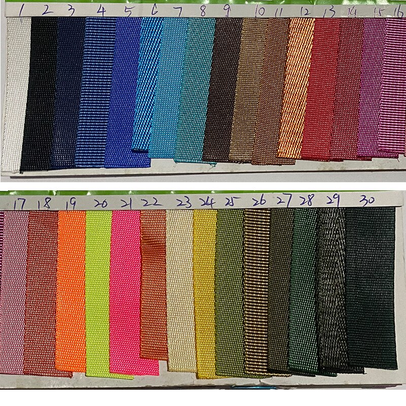 50 Yards 25mm 1" Width Nylon Webbing Strapping Ribbon Sewing Tape Backpack Belt Bag Clothing DIY Garment Strap 1mm Thickness