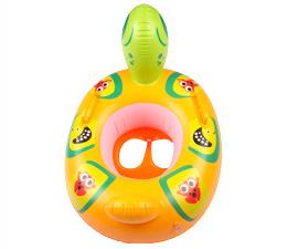 Schildpad cartoon Zwemmen Ring Op Drijvende Zomer voor Kinderen Kinderzitje opblaasbare zwembad floaties swimtrainer: Default Title