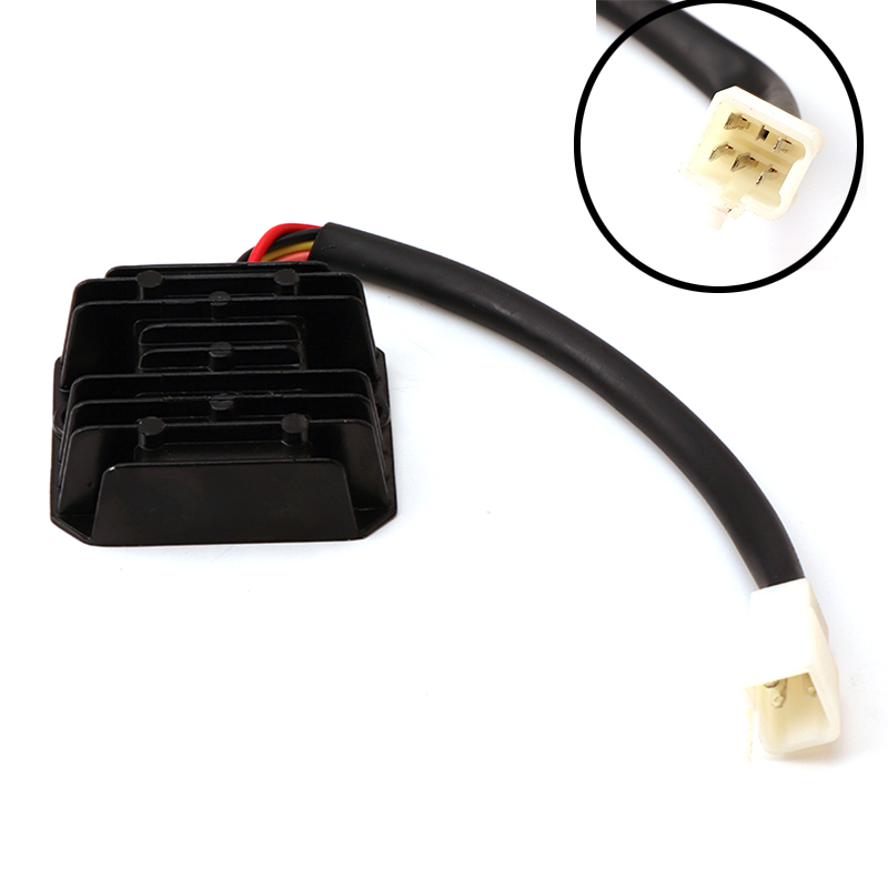 Motorcycle 5 wire Voltage Regulator Rectifier pin FXD ZJ 12V GY6 scooter ATV 0cc 12cc 10cc: Male Plug