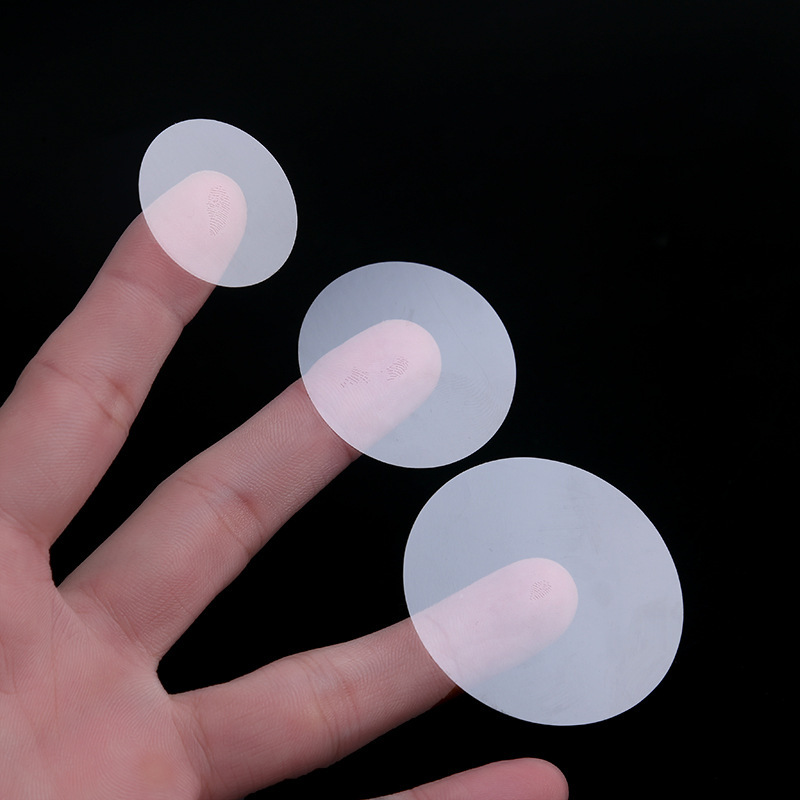 round Transparent PVC Sticker Self Sealing circle stickers Round clear Label Waterproof Clear PVC Blank sealing label Sticker