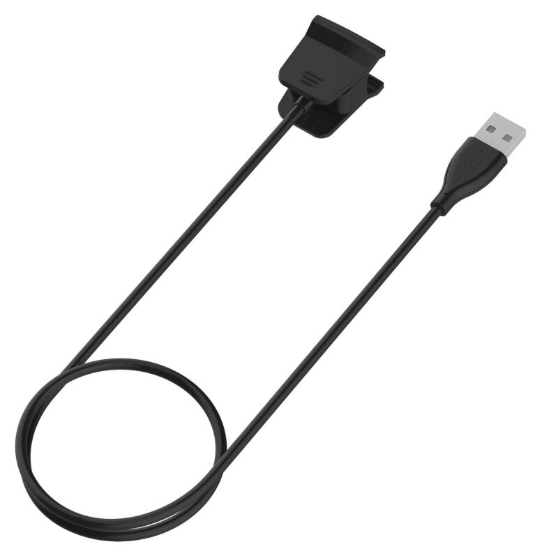 USB Ladekabel Für Fitbit Alta HR Tragen Sport Uhr Ladung Adapter Wiege Konverter Zubehör Für Fitbit Alta HR: 1m Schwarz
