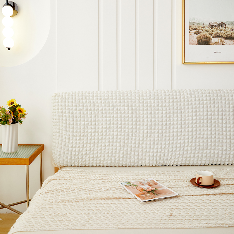 Effen kleur Hoofdeindehoes Tweepersoonsbed Bubble Plaid Elastisch Bedhoofdhoes Stofdichte hoofdsteunhoes voor woondecoratie Seguridadnica Diego Diego Anderson
