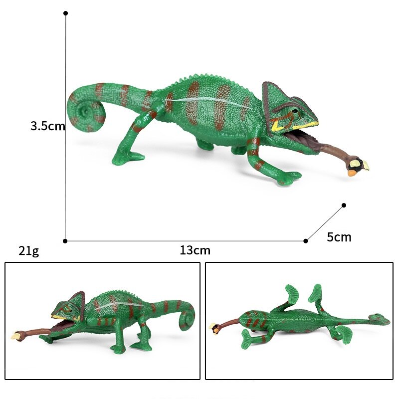 Simulation Animal Model Halloween Decoration Tricky Toy Lizard Cold-Blooded Reptile PVC Animals Action Figures Children's: 12