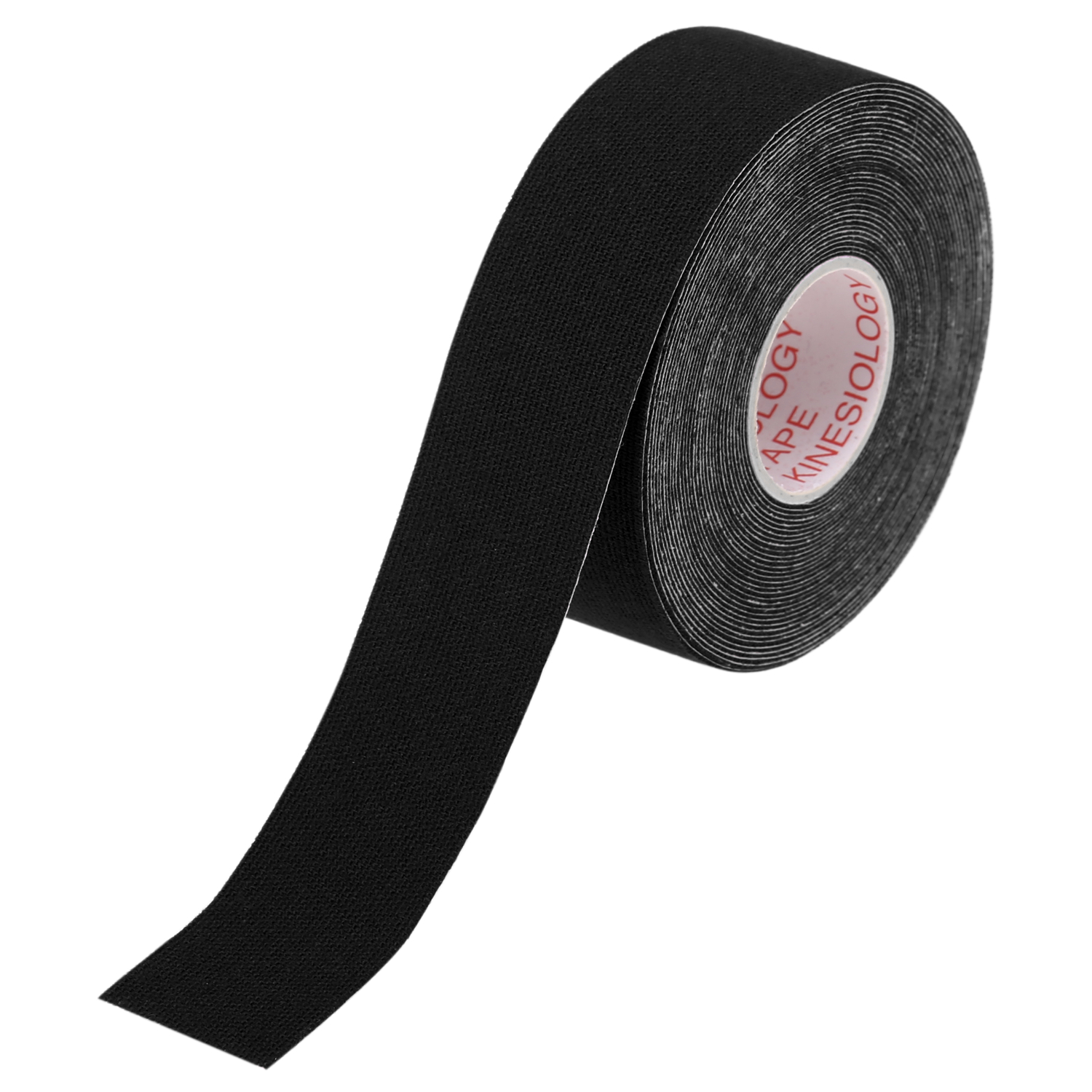 5m atletische spierbandages, sporttape, ademend, schouder, enkel, pols, voet, elleboog, hersteltherapie-apparatuur: Zwart 2.5cm