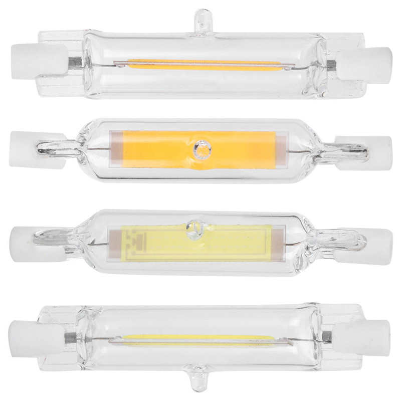 Lampadina pannocchia 2pz R7S 5W 78mm evidenzia la lampadina 230V R7S della sorgente luminosa di inondazione a doppia estremità