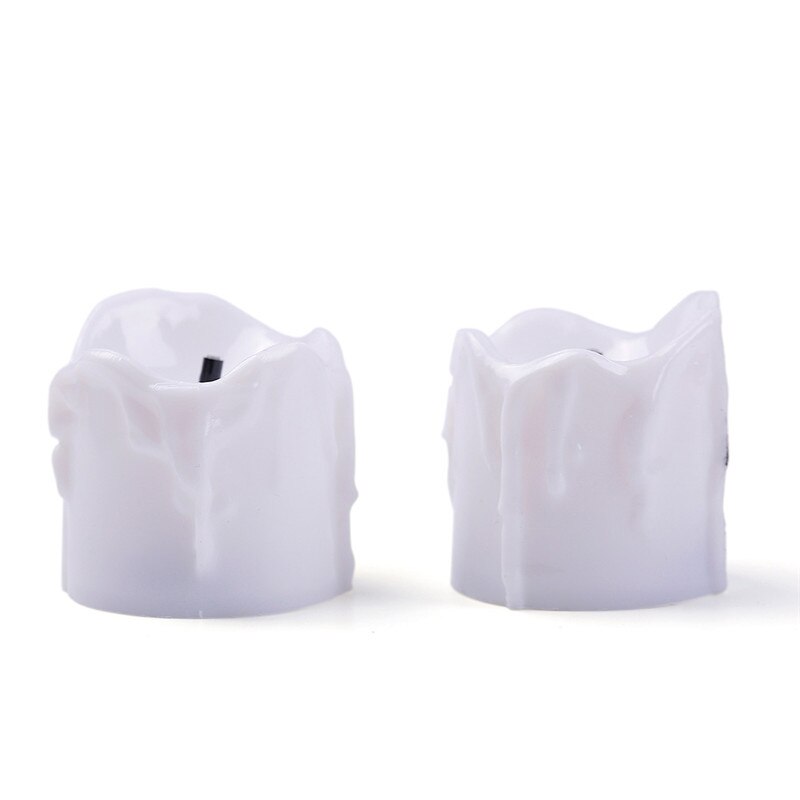 Pack de  of 12 bougies led vacillantes avec télécommande, lumière jaune/blanc chaud, bougies votives à piles avec télécommande, pour anniversaire