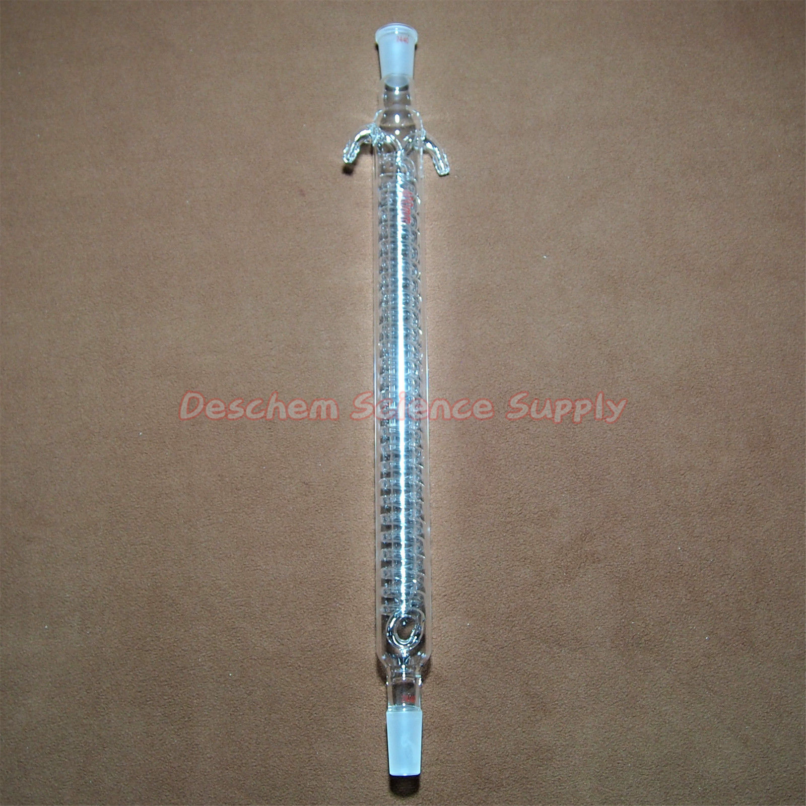 400mm,24/40,Coil Reflux condenser,Jacket 40cm,Borosilicate Laboratory Glassware