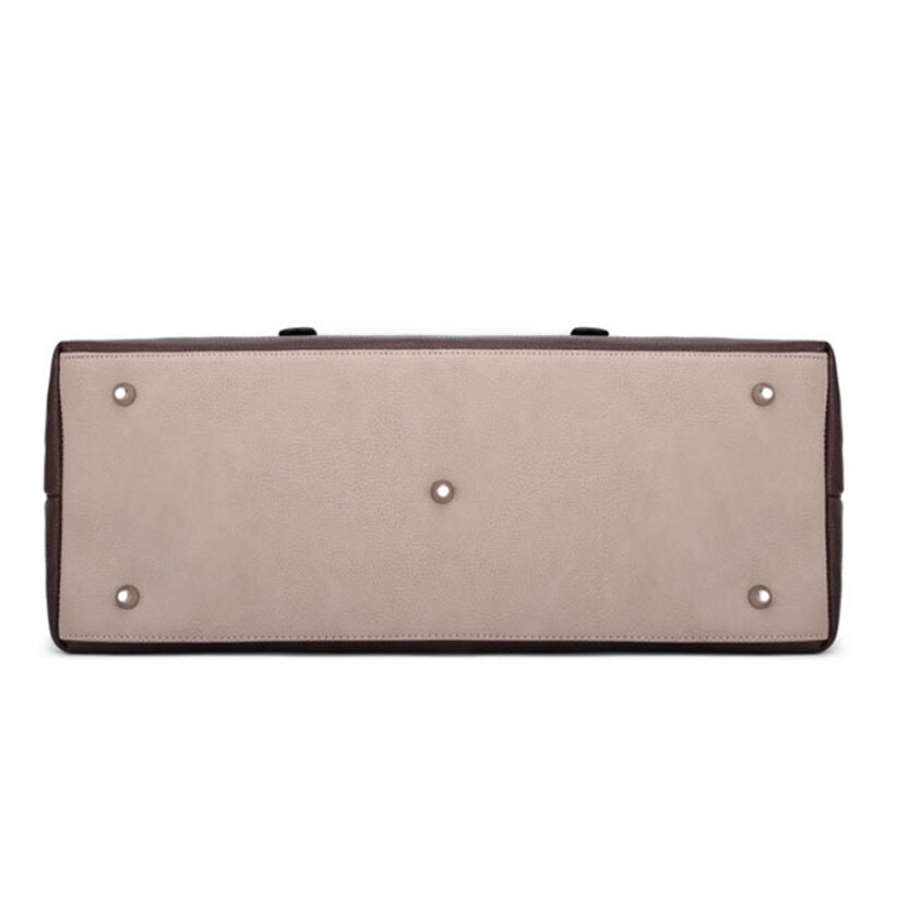 Business Casual Vintage PU Leather Simple Tote Bag Men outdoor Bag Travel Shoulder Luggage Bags Large Capacity Handbag For Women